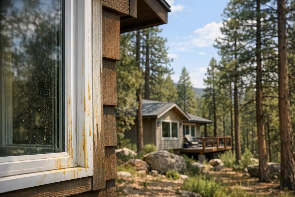 How Pine Sap Affects Your Windows in Forested Areas - 2