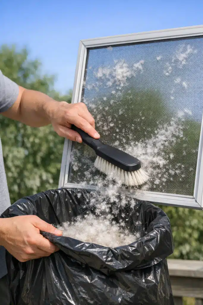 The Challenge of Cleaning Windows After Cottonwood Season - 2