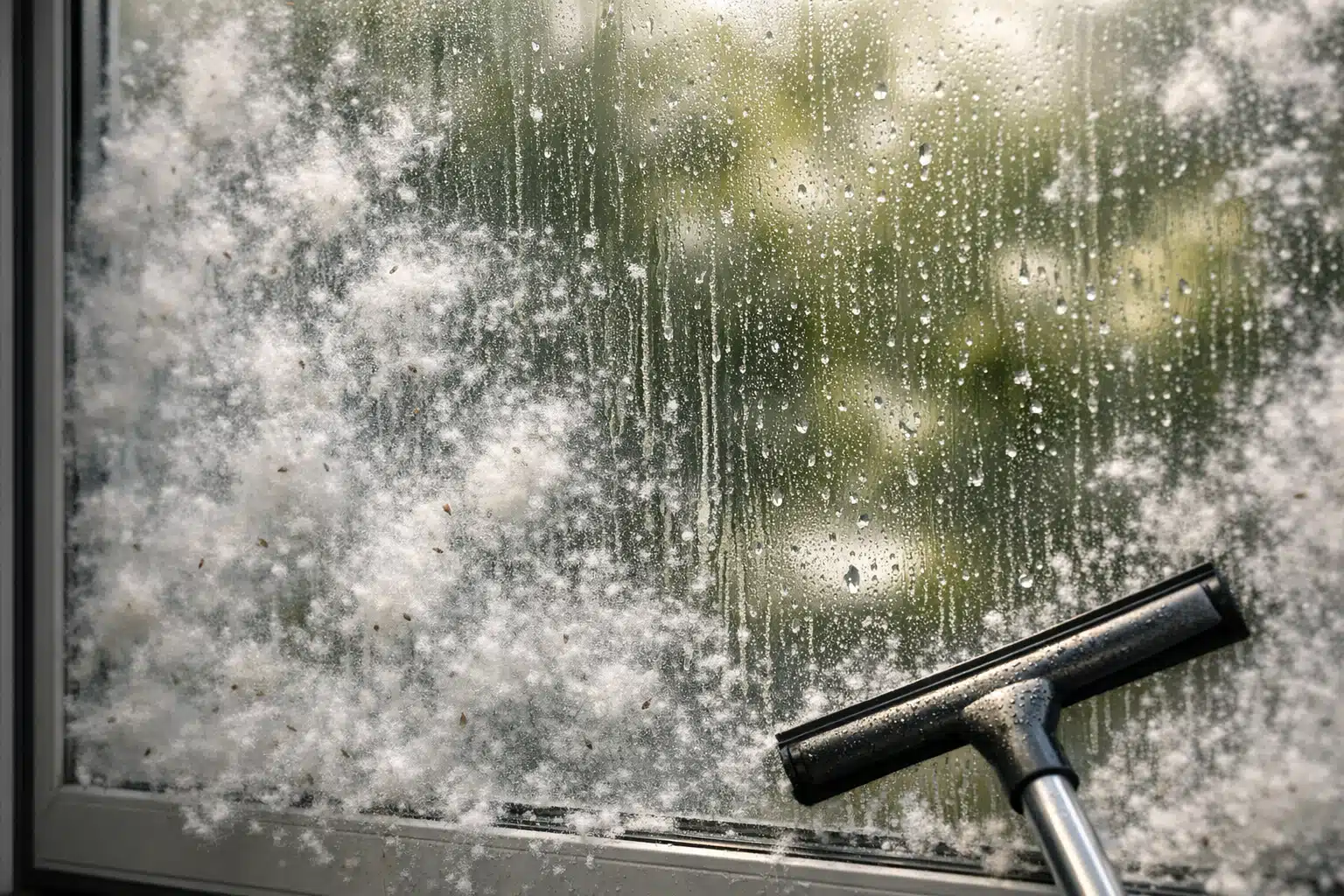 The Challenge of Cleaning Windows After Cottonwood Season The Challenge of Cleaning Windows After Cottonwood Season