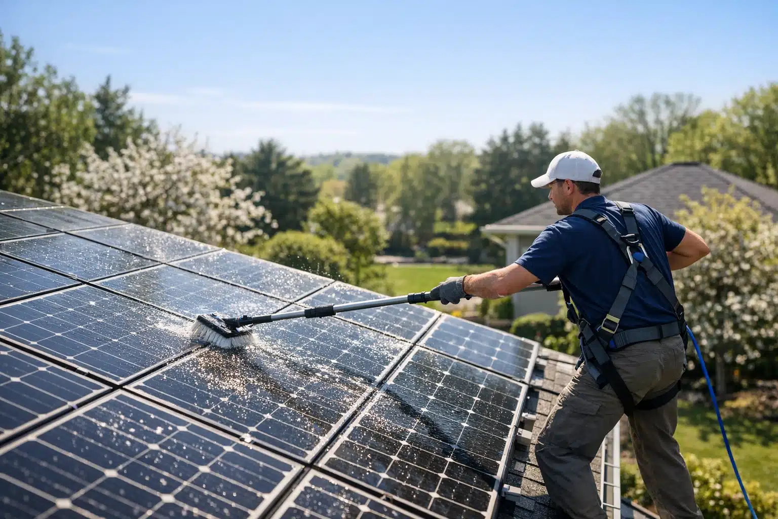 Why Spring is the Best Time for Solar Panel Cleaning Why Spring is the Best Time for Solar Panel Cleaning