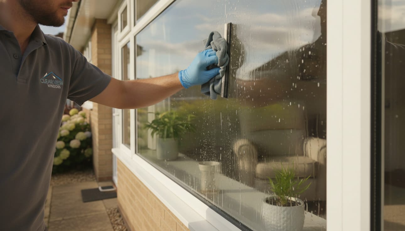 window-cleaning-athmar-park-image Window cleaning at a single-story Athmar Park home
