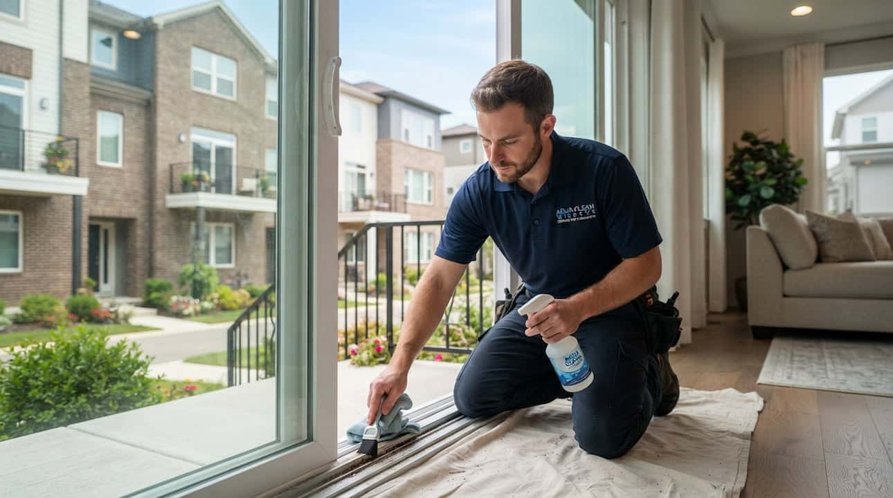 window-cleaning-hampden-south-image Window cleaning at a Hampden South townhome community