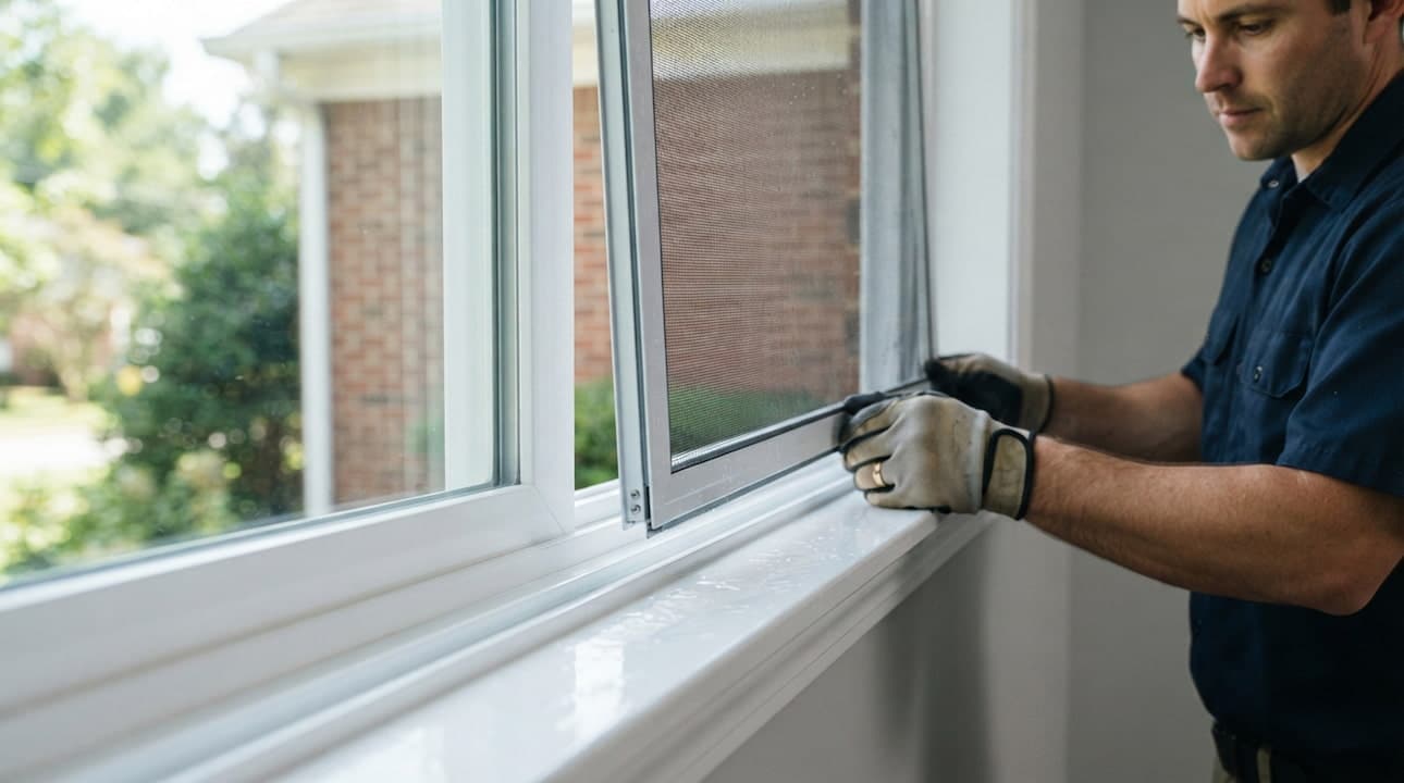 window-cleaning-ruby-hill-image Cleaned window tracks and screens at a Ruby Hill home