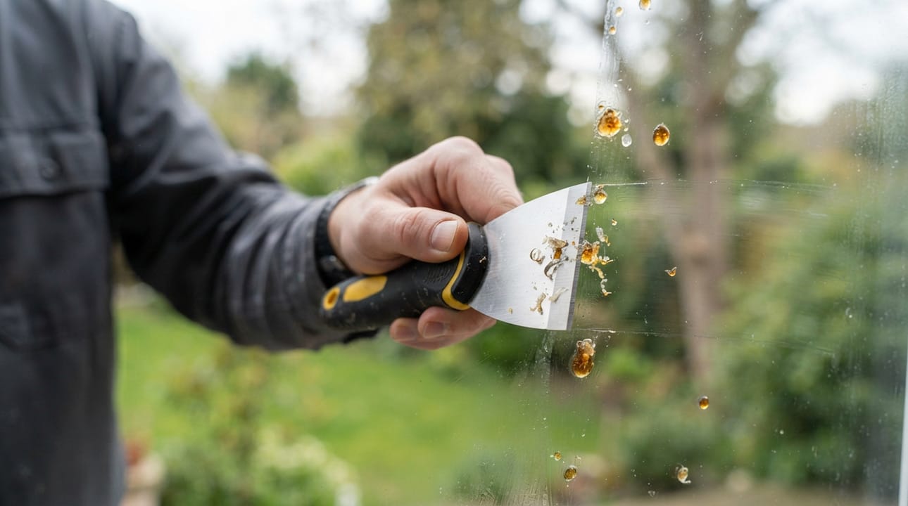 window-cleaning-southmoor-park-image Removing pine sap from a window in Southmoor Park
